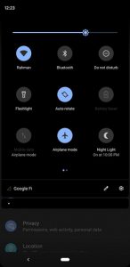 Темный интерфейс Android Q