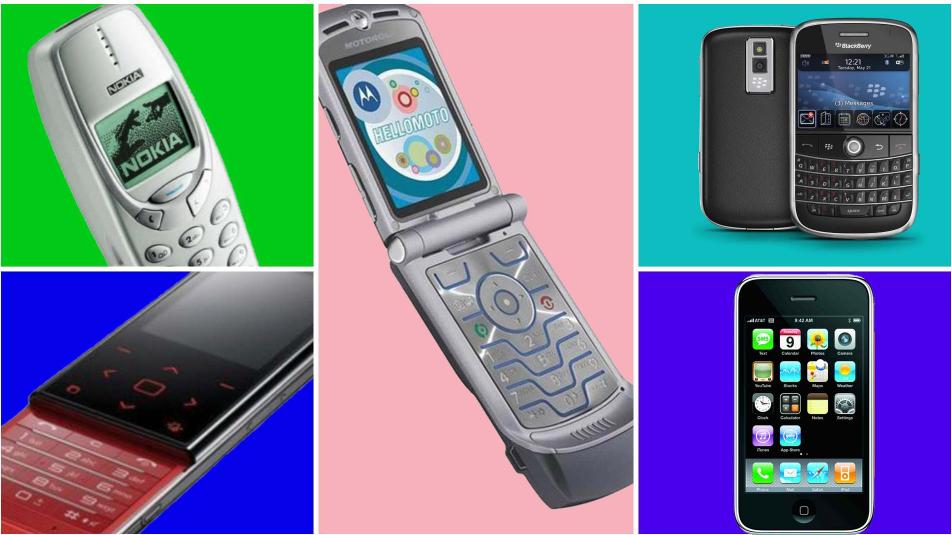 Популярные смартфоны прошлого