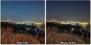 Ночная съемка сравнение с iPhone