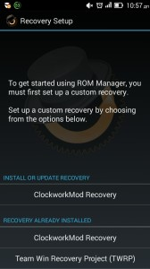 Загрузка ClockWorkMod Recovery