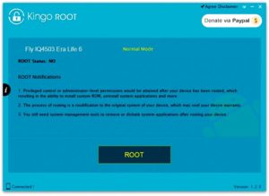 Кнопка «Root» в программе Kingo Root