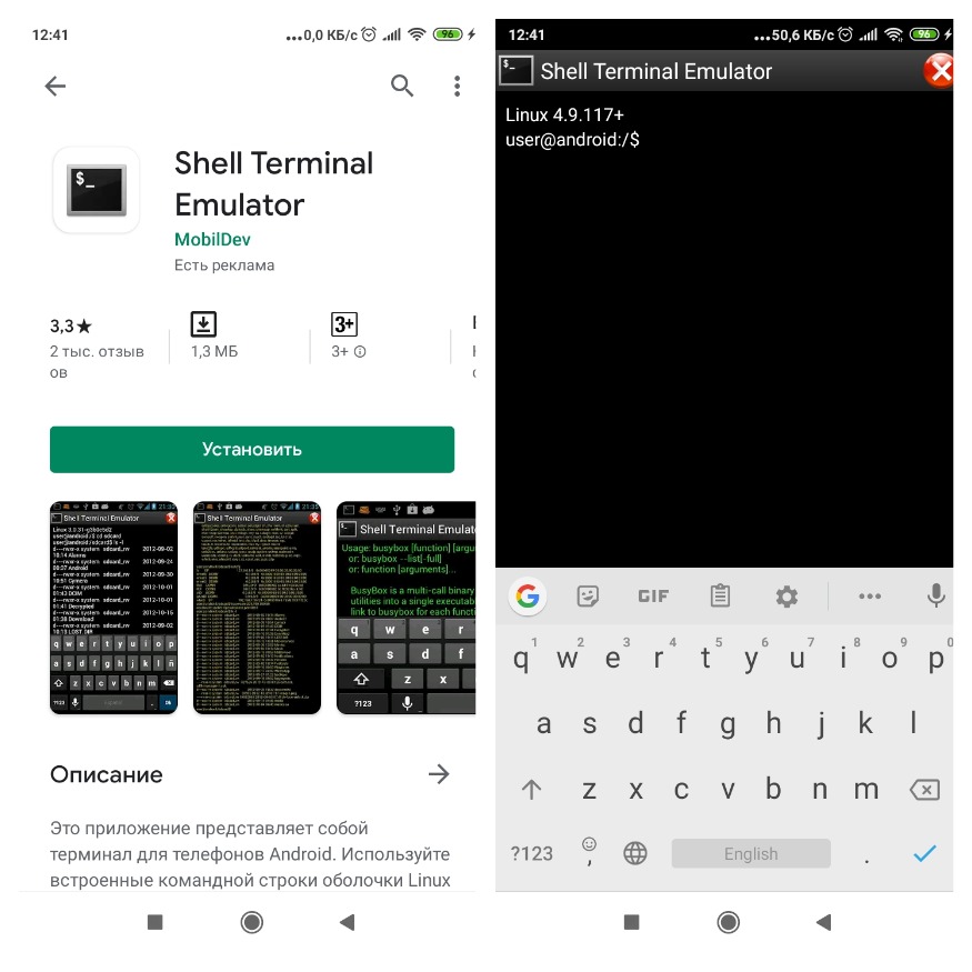 Shell Terminal Emulator