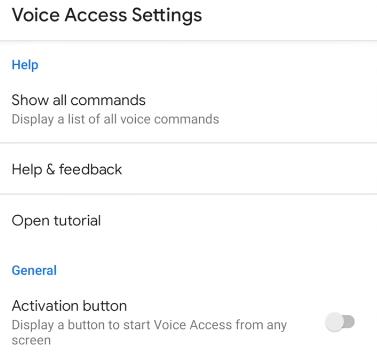 Обновленный Voice Access