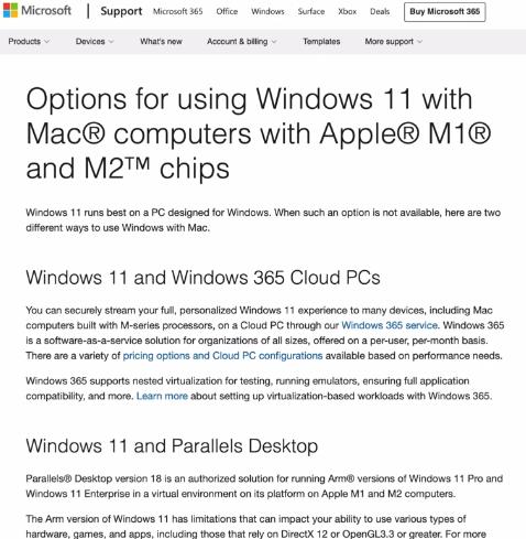 Windows на Mac через Parallels Desktop