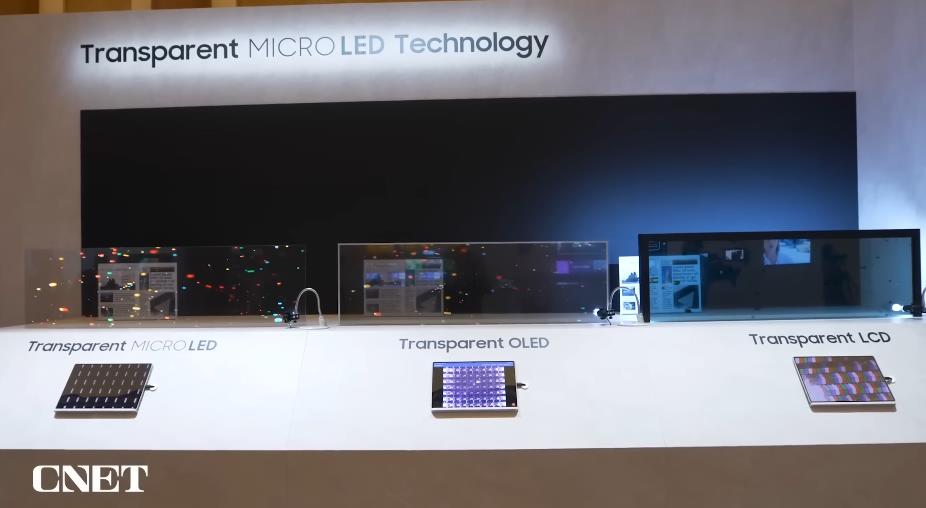 Прозрачный дисплей MicroLED от Samsung