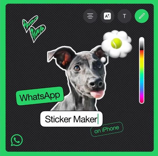 стикеры WhatsApp на iOS 17