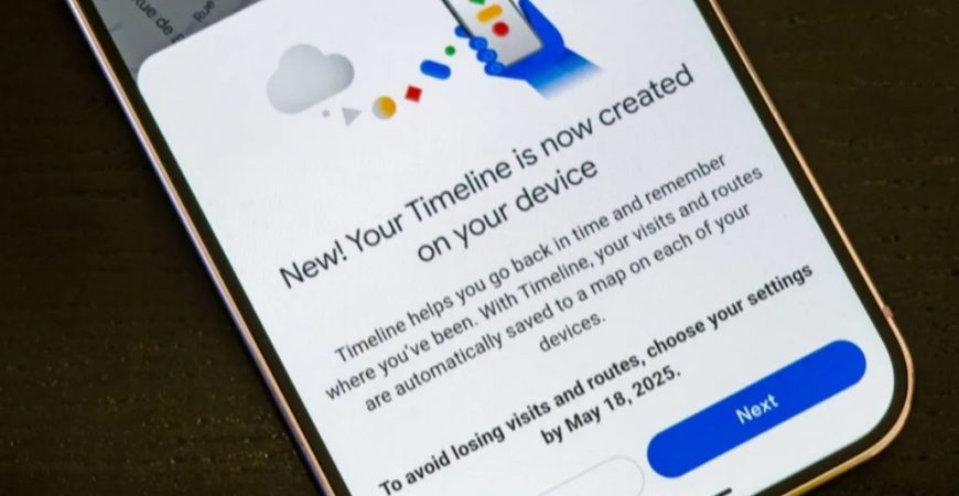 Google Maps Timeline
