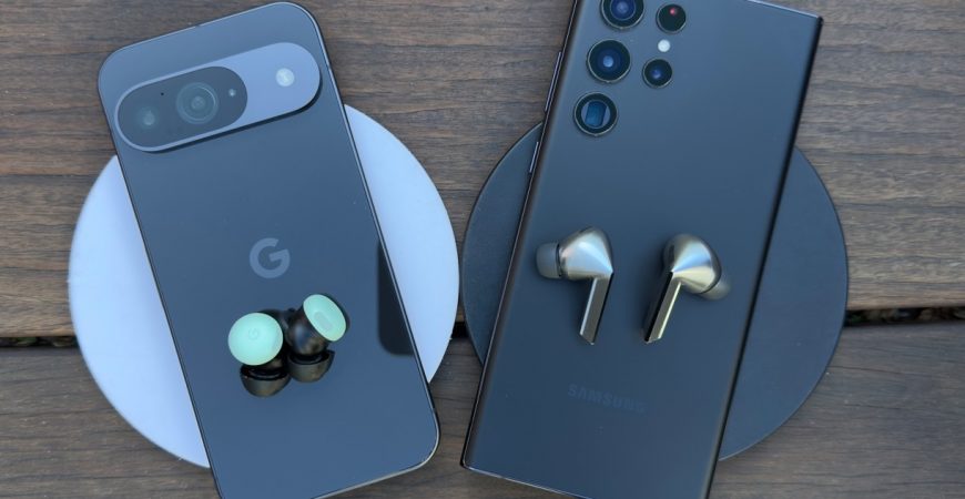 Сравнение наушников Samsung и Pixel